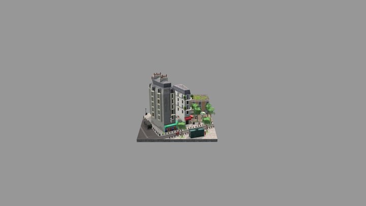 1DAE01 Bauwens Juan- Miguel City Scene 3D Model