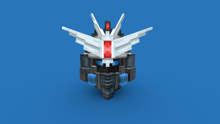 Gundam Head 3D Model