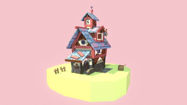 1st Project 3D Modeling - Le House 3D Model