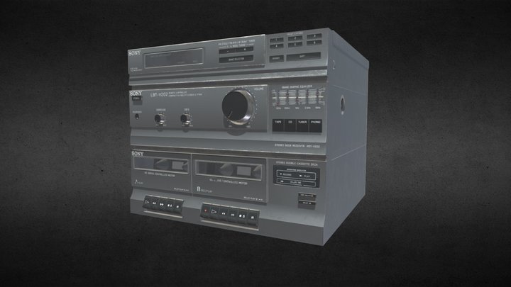 Sony Stereo system 3D Model