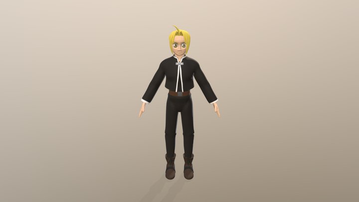 Edward Elric - Fullmetal Alchemist 3D Model