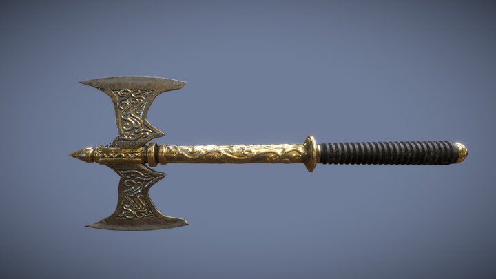 Axe of ancient Fate 3D Model