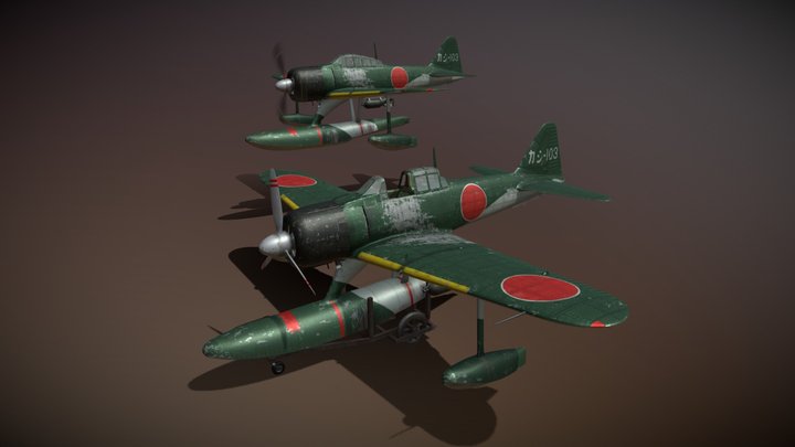 Nakajima A6M2-N - Rufe 3D Model