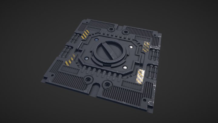 Sci-Fi Panel 3D Model