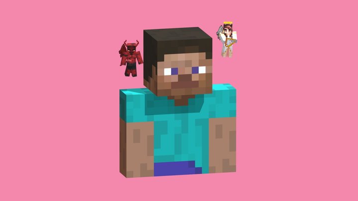 Angel and demon 3D Model