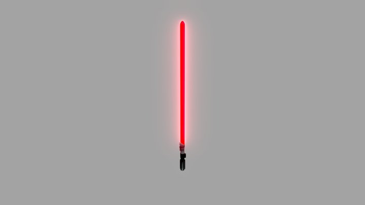 Customizable Lightsaber (ADVANCED RIG) 3D Model