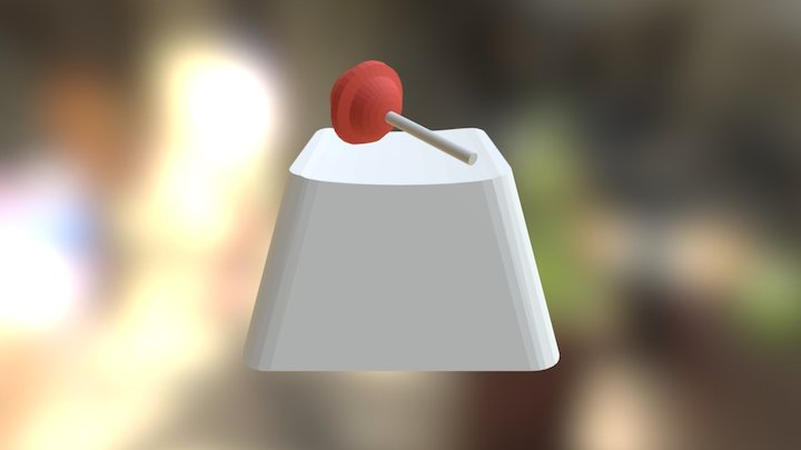 Cherry Lollipop Keycap 3D Model