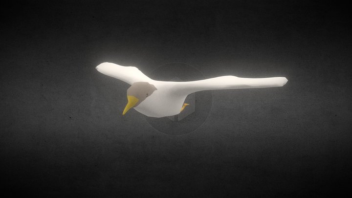 Low Poly Bird (Animated) 3D Model