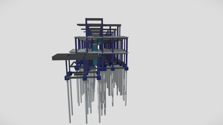 Cond. Residencial Fernão Lopes - 3D Estrutural 3D Model