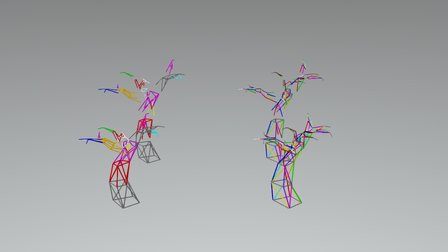 Tree Combined Exploded 3D Model