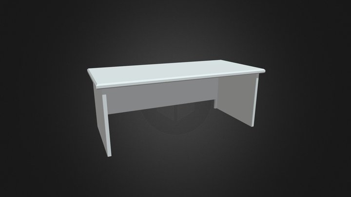 Teacher's Desk 3D Model