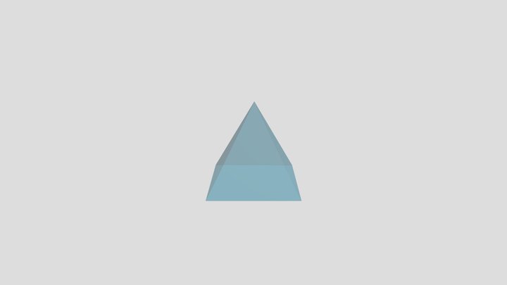 Pyramid Transperent Artistic Reference 3D Model