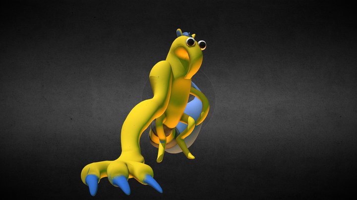 Brushista Buggy Huggy Model (FANMADE) 3D Model