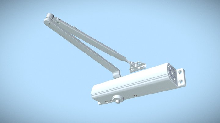 9000-TP surface closer without cover 3D Model