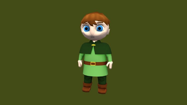 Young Apprentice 3D Model