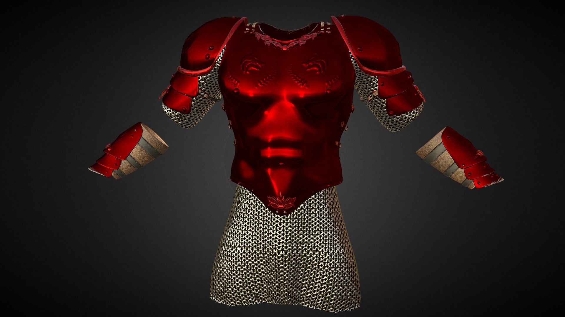 Fantasy Blood Armor 3D model by prometheanstudio1 [82afcaa] Sketchfab