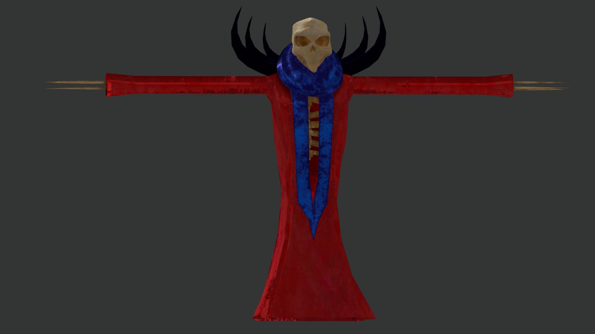 Stylized Lich Warlock — Sketchfab embed 3D viewer