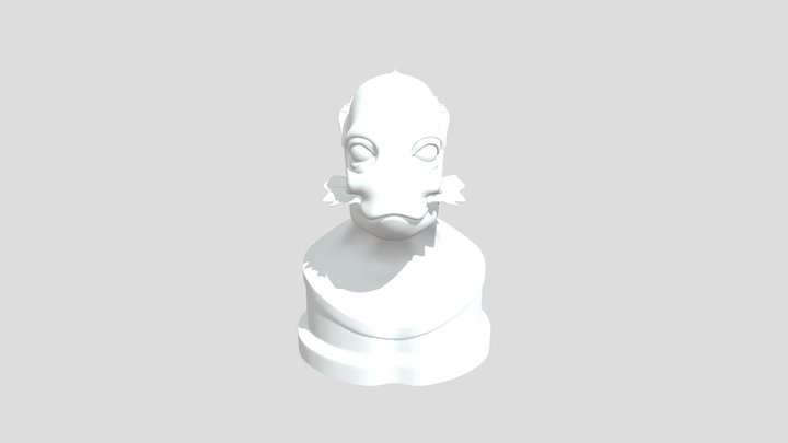 Updated_ Alien_ Bust_002 3D Model