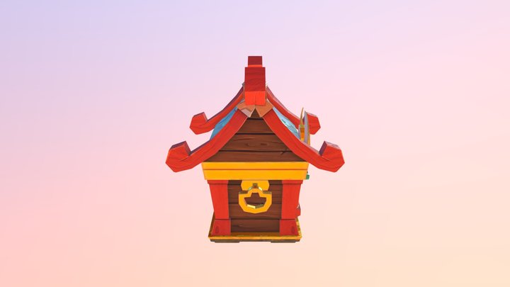 Lowpoly Treasure Chest 3D Model