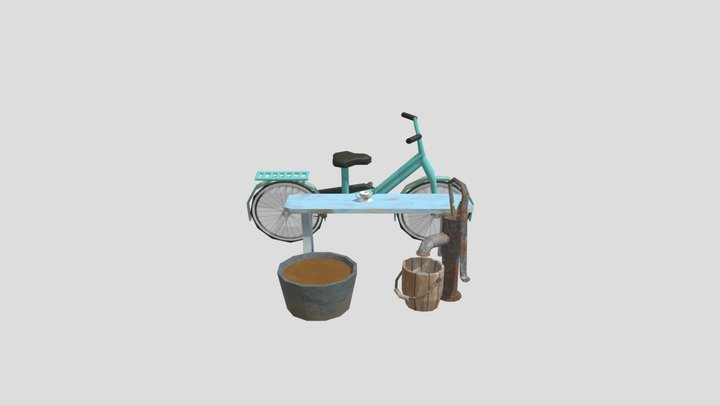 Qweek assignment Grandma's Garden 3D Model