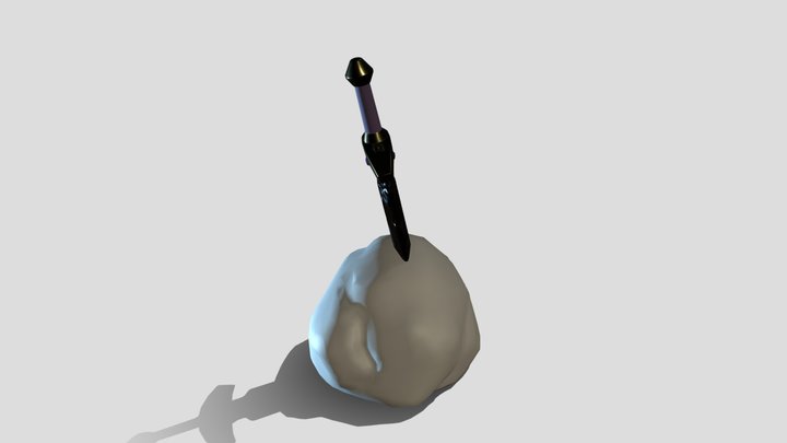 Sword Stone 3D Model