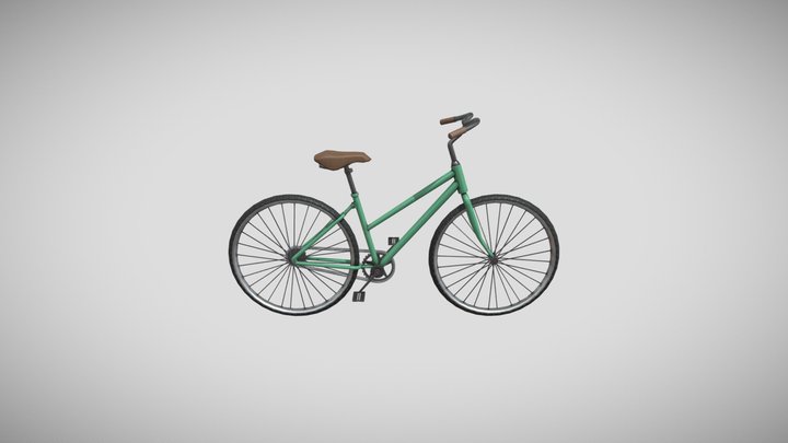 Retro Bicycle 3D Model