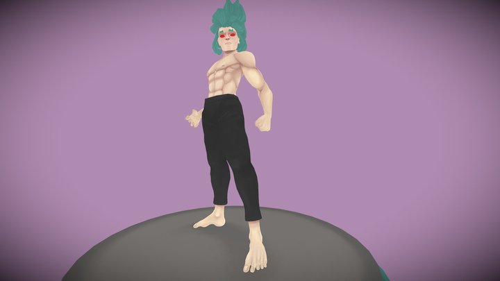 Muscular man 3D Model