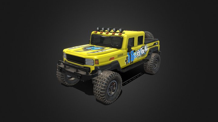Off-Road Vehicle Game-Ready : Storm Low-Poly PBR 3D Model