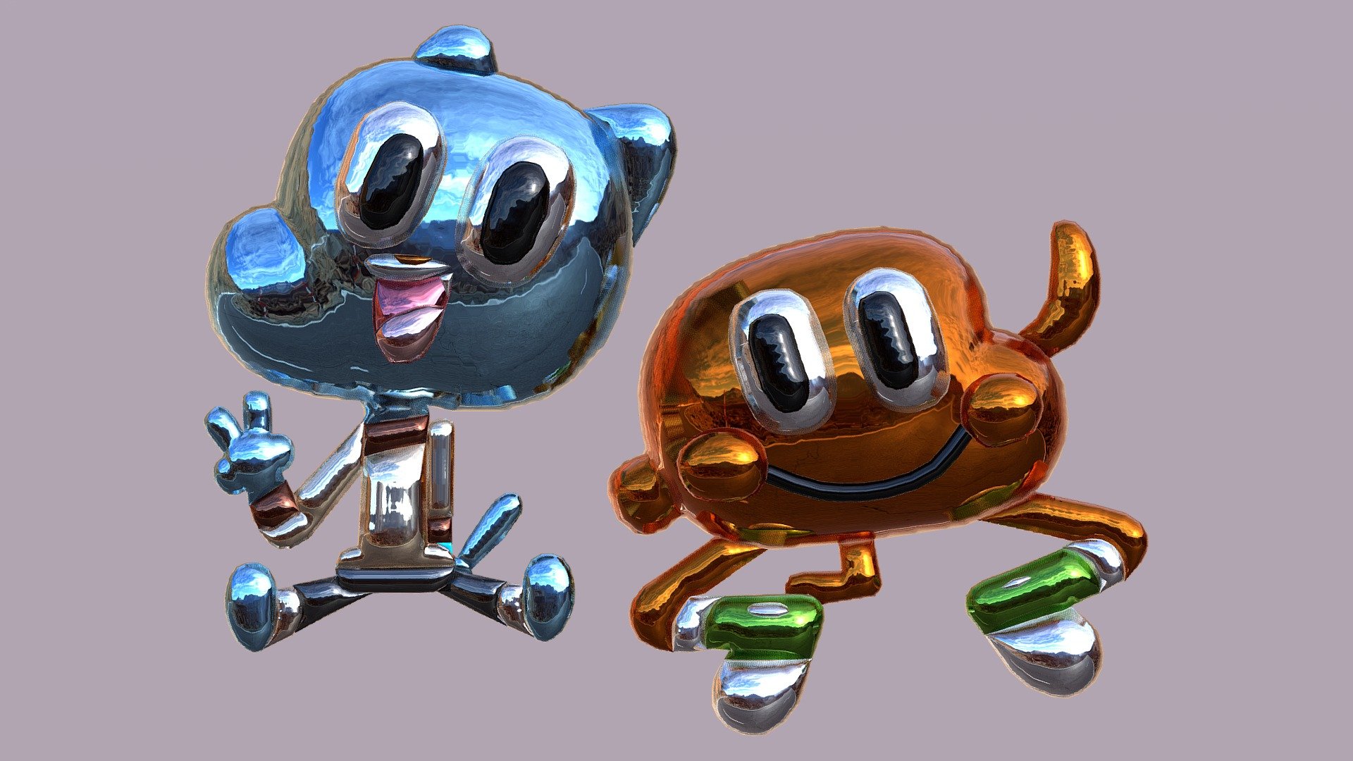 3D model Darwin - The Amazing World Of Gumball VR / AR / low-poly