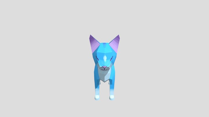 Blue Cat 3D Model