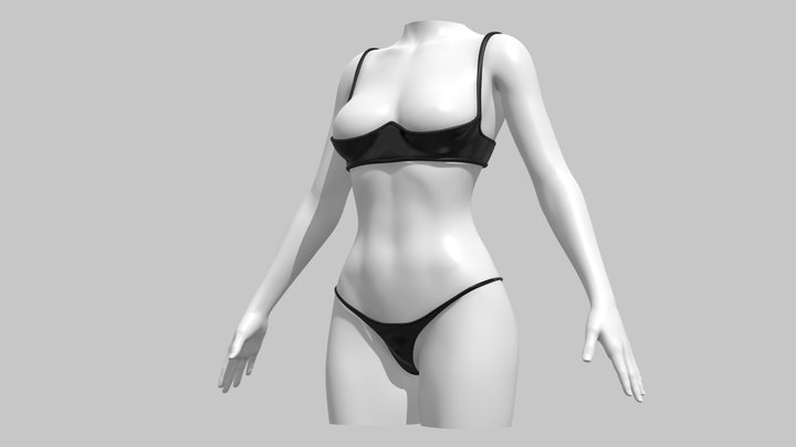 Lingerie 3D models Sketchfab