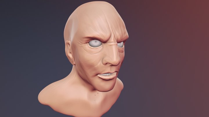 Mouth and Nose - SculptJanuary18 3D Model