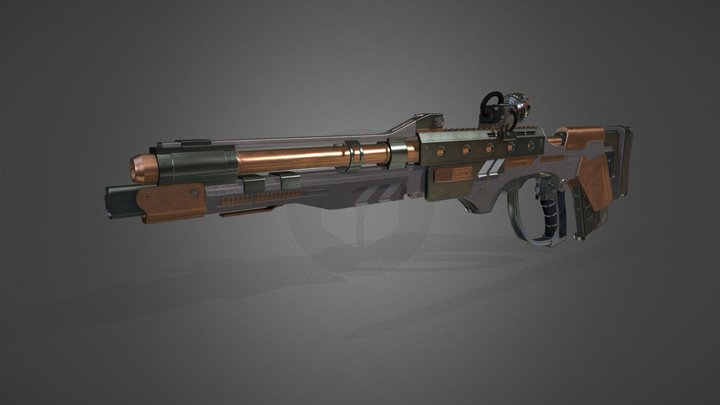 'The Afterlife' - Destiny 2 Pulse Rifle Concept 3D Model