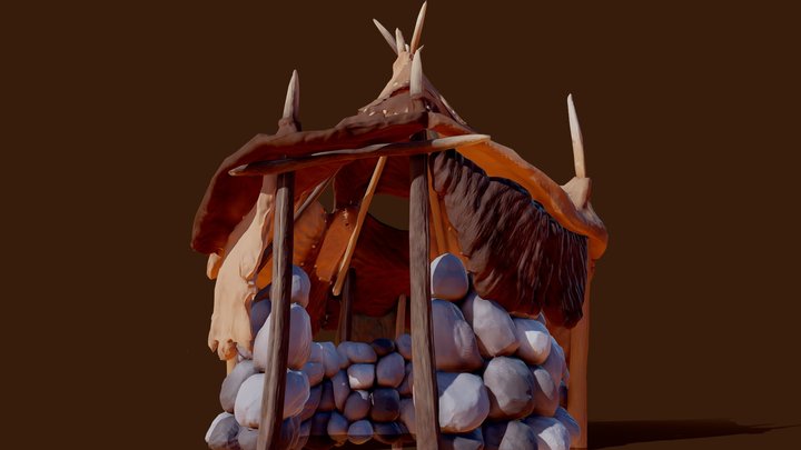 Goblin Hut 3D Model