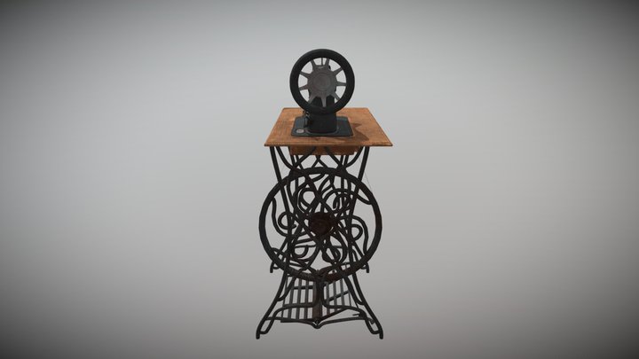 Old sewing machine 3D Model