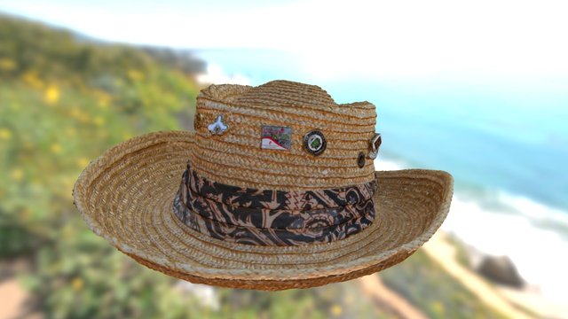 Yvan's Labelle's Straw Hat 3D Model