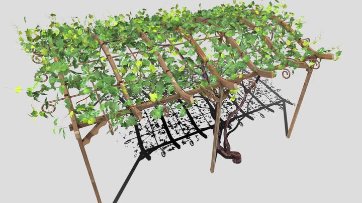 vine pergola 3D Model
