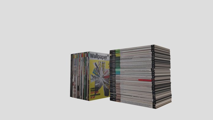 Books_Magazines_3ds 3D Model