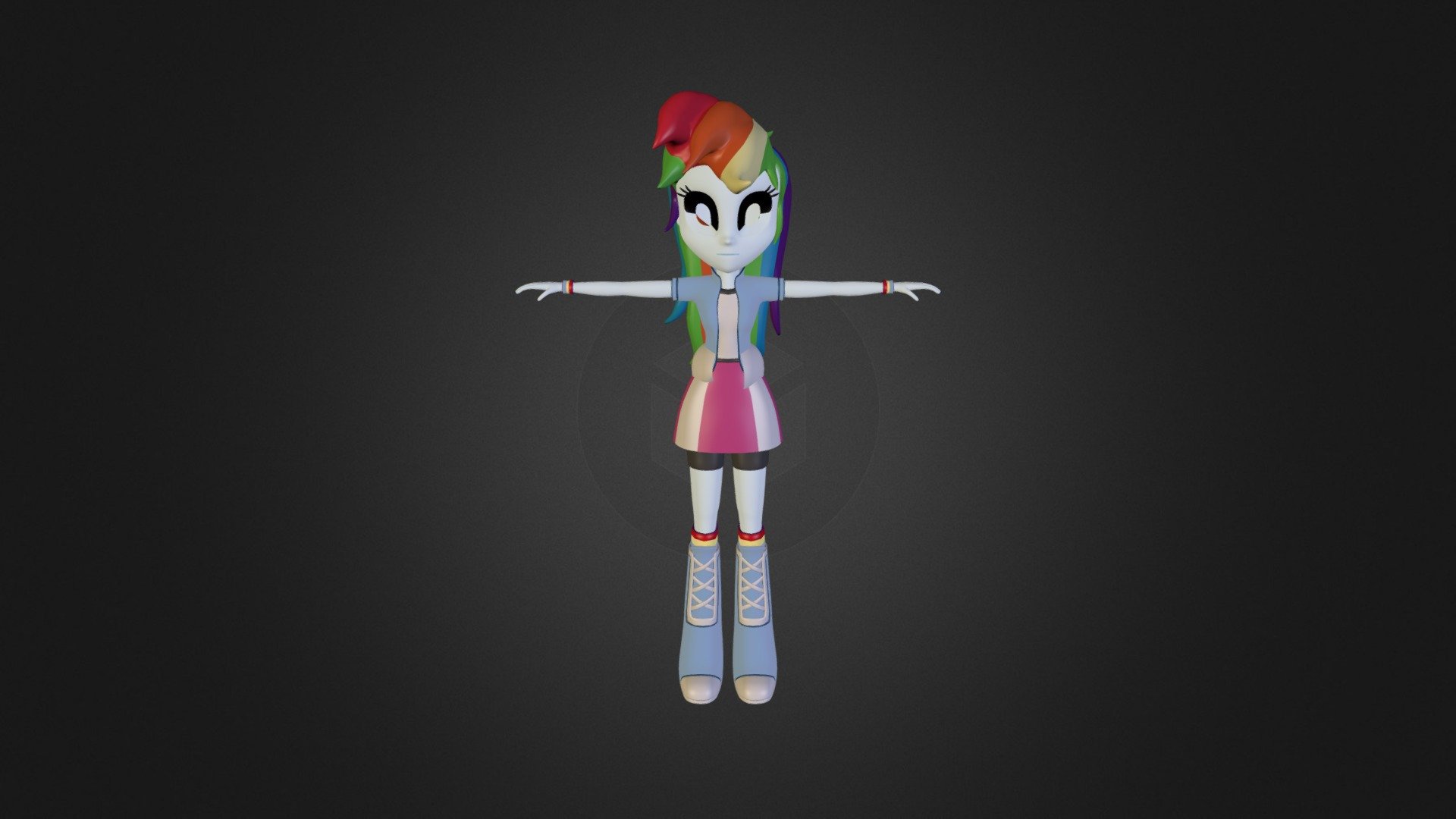 Rainbow Dash Eg Rr 3d Model By Sim Ponko [82bf031] Sketchfab