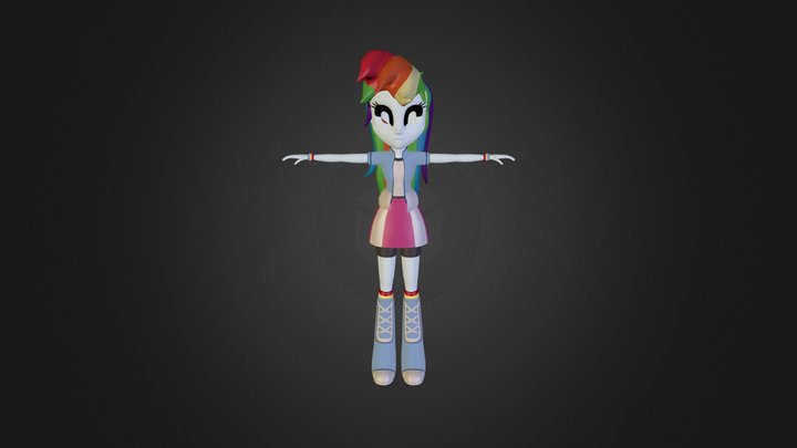 Rainbow Dash - EG RR 3D Model