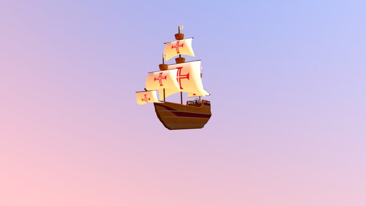 Portuguese Ship 3D Model