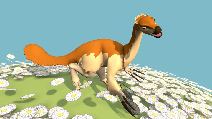 Erlikosaurus Gnaws-Shells 3D Model