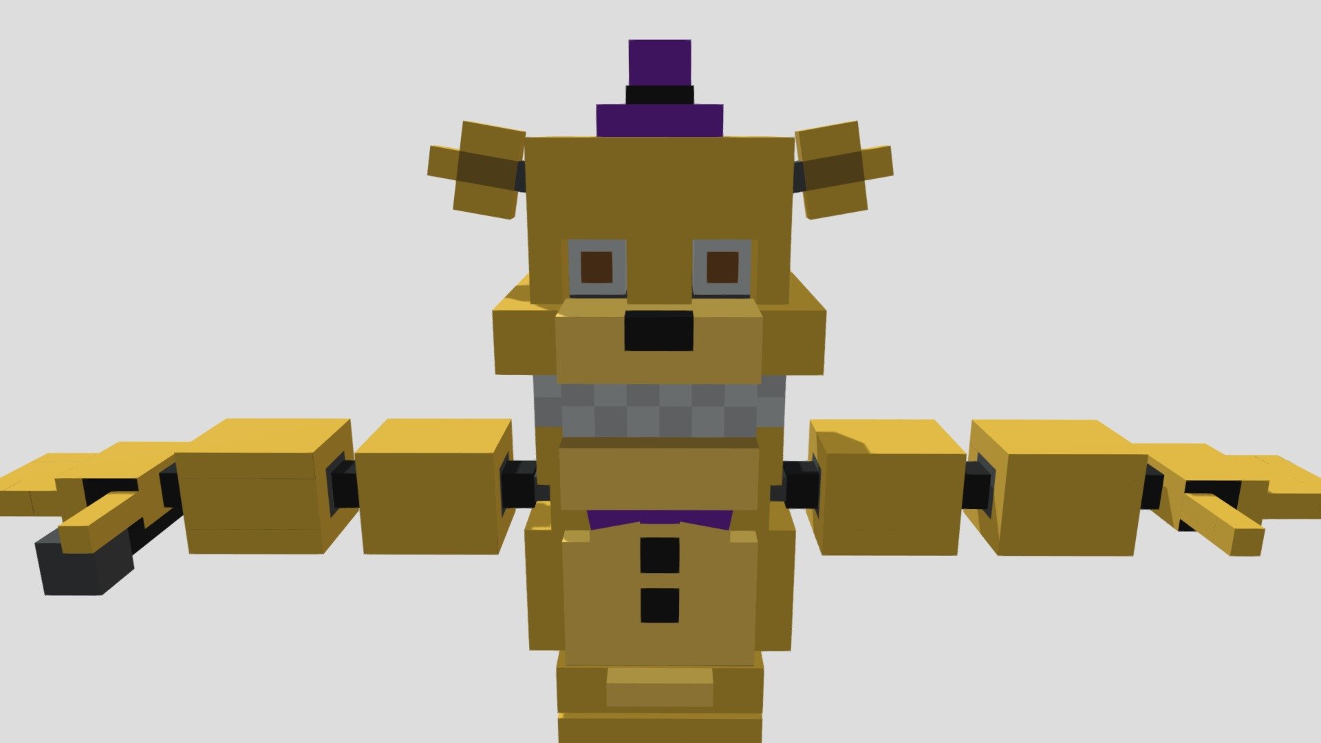 Withered Freddy - Five Nights at Freddy's 2 (Alts. in Description)  Minecraft Skin