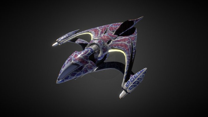 Whitestarfighter Version1 3D Model