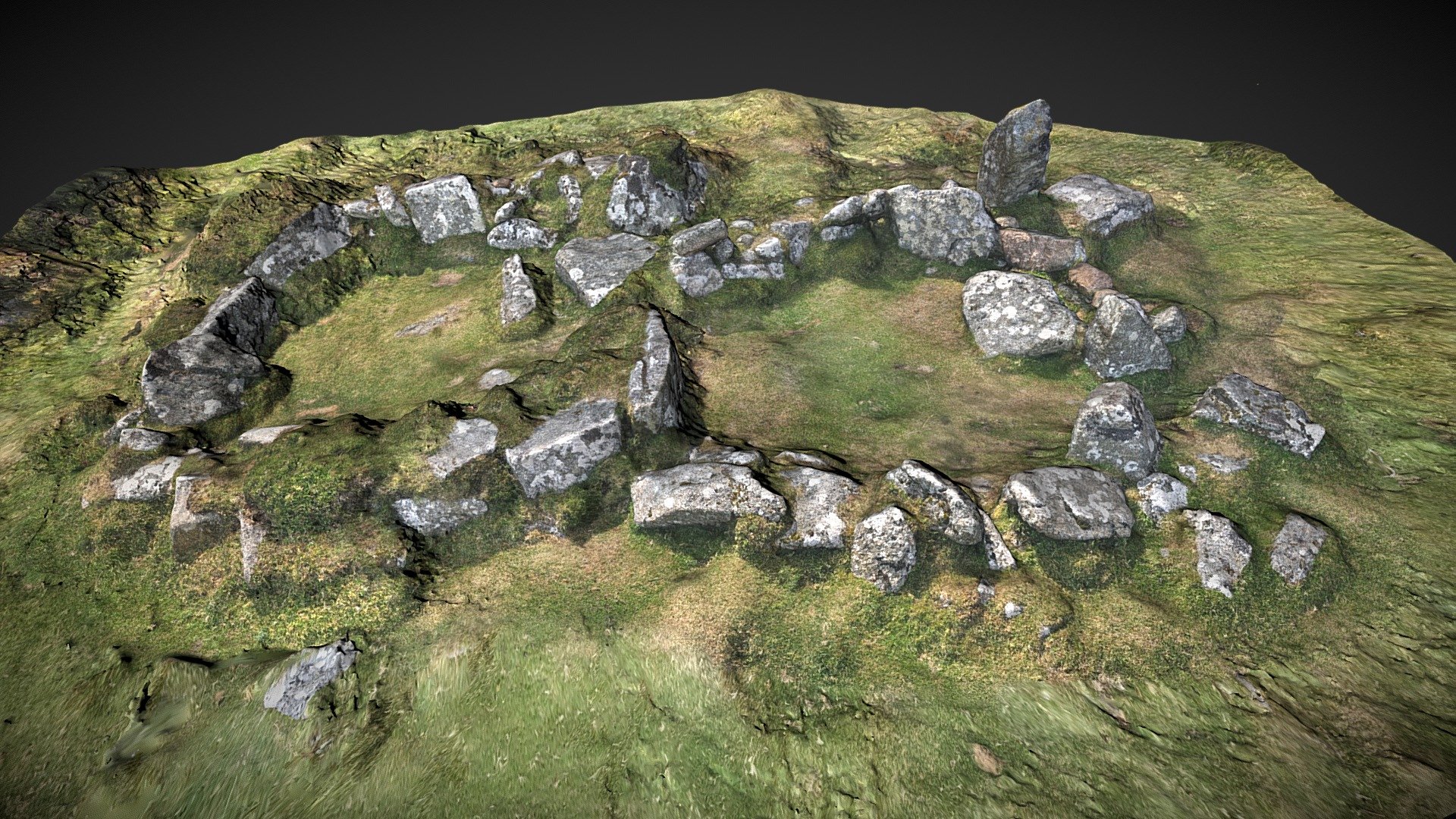 Bronze Age Hut circle No.3. Grimspound, Devon