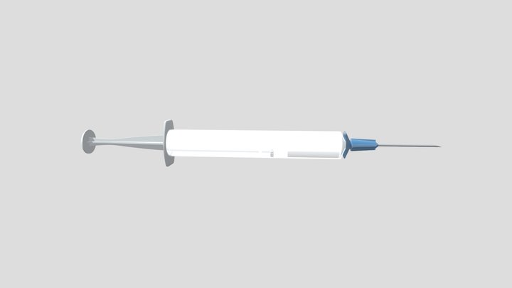 Full Blue Needle 3D Model