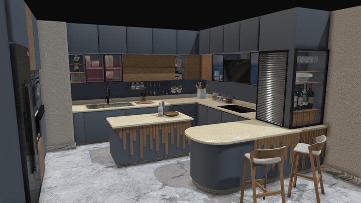 Modern Kitchen 3D Model