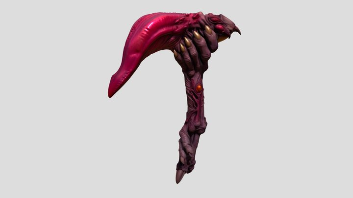 Eldritch Horror - Tongue Mace 3D Model