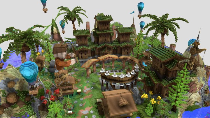Tropical lobby 3D Model
