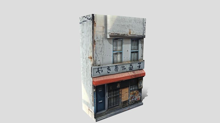 Japanese Bike Shop 3D Model